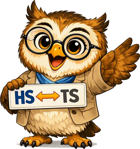 Claude, le hibou RH, tient un panneau opposant HS, les heures supplémentaires, et TS, le travail supplémentaire